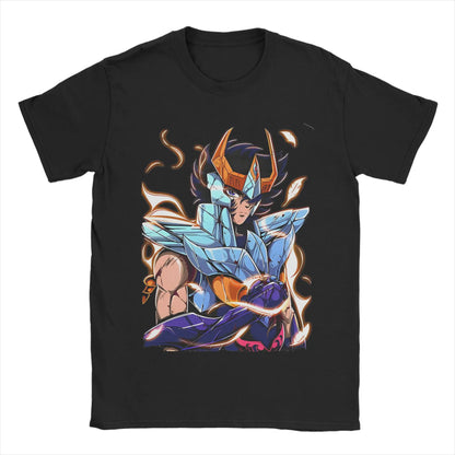 Knights of The Zodiac for Men Women T Shirt Anime Fashion Tee Shirt Short Sleeve Round Neck T-Shirt Cotton Gift Idea Clothes