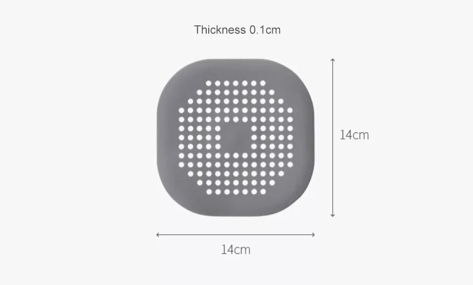 Silicone Sink Strainer, Shower Drain Plug Hair Catcher, Bathtub Kitchen Sink Filter Screen Bathroom Accessories