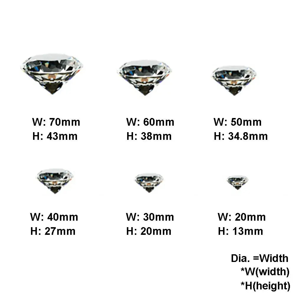 Clear Crystal Big Glass Diamond Party Large Romantic Diamond Decoration Proposal Home Decoration Ornaments Crafts Gifts