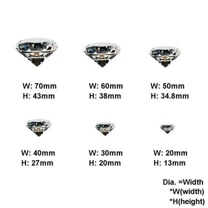 Clear Crystal Big Glass Diamond Party Large Romantic Diamond Decoration Proposal Home Decoration Ornaments Crafts Gifts