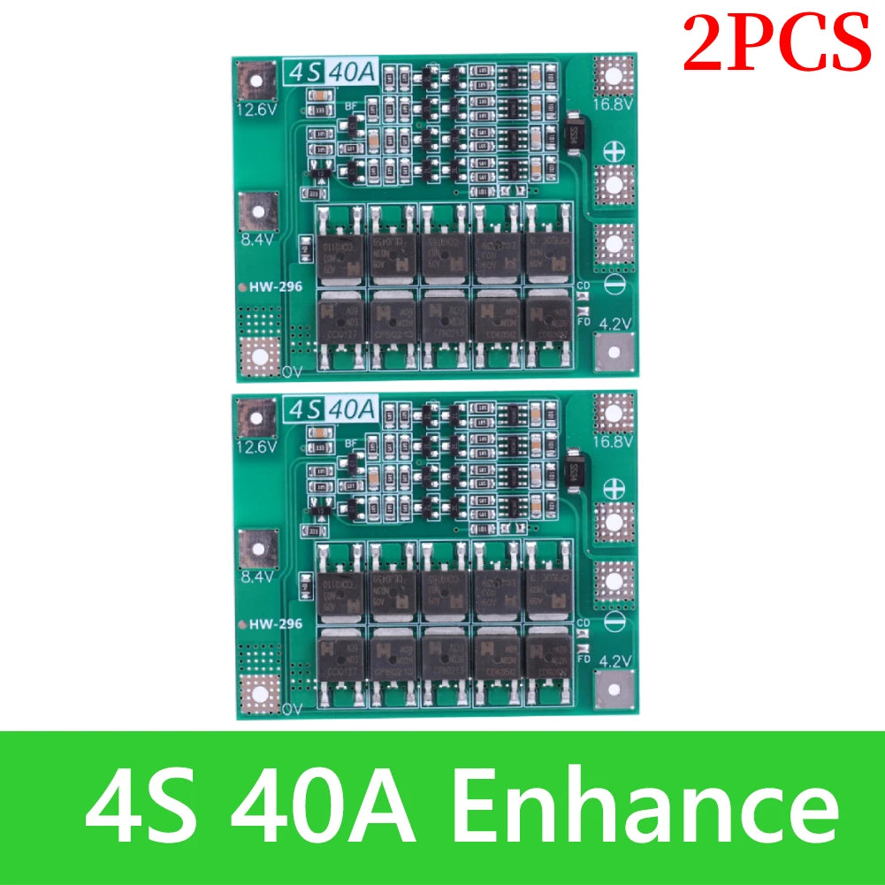 BMS 3S/4S 5A 10A 20A 25A 40A 60A Płytka zabezpieczająca ładowarkę do akumulatorów litowo-jonowych 18650 do wiertarki 12 V z funkcją wzmocnienia/balansu