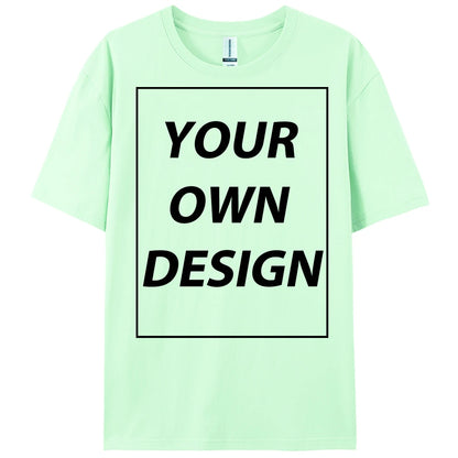 Personalized Custom Print Summer Y2K Team T-Shirt Cotton Casual Loose Short Sleeve Basics Fashion Tee Work Breathable Streetwear