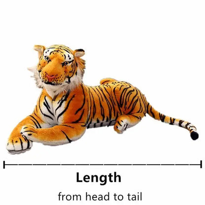 50/75cm Lifelike Tiger Plush Toys Soft Wild Animals Simulation White Brown Tiger Doll Children Kids Birthday Gift