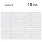 10Pcs Disposable Eyebrow Stencil Sticker Grooming Brow Shaper Template Eyebrow Tattoo Tint Airbrush Auxiliary Make Up Tool