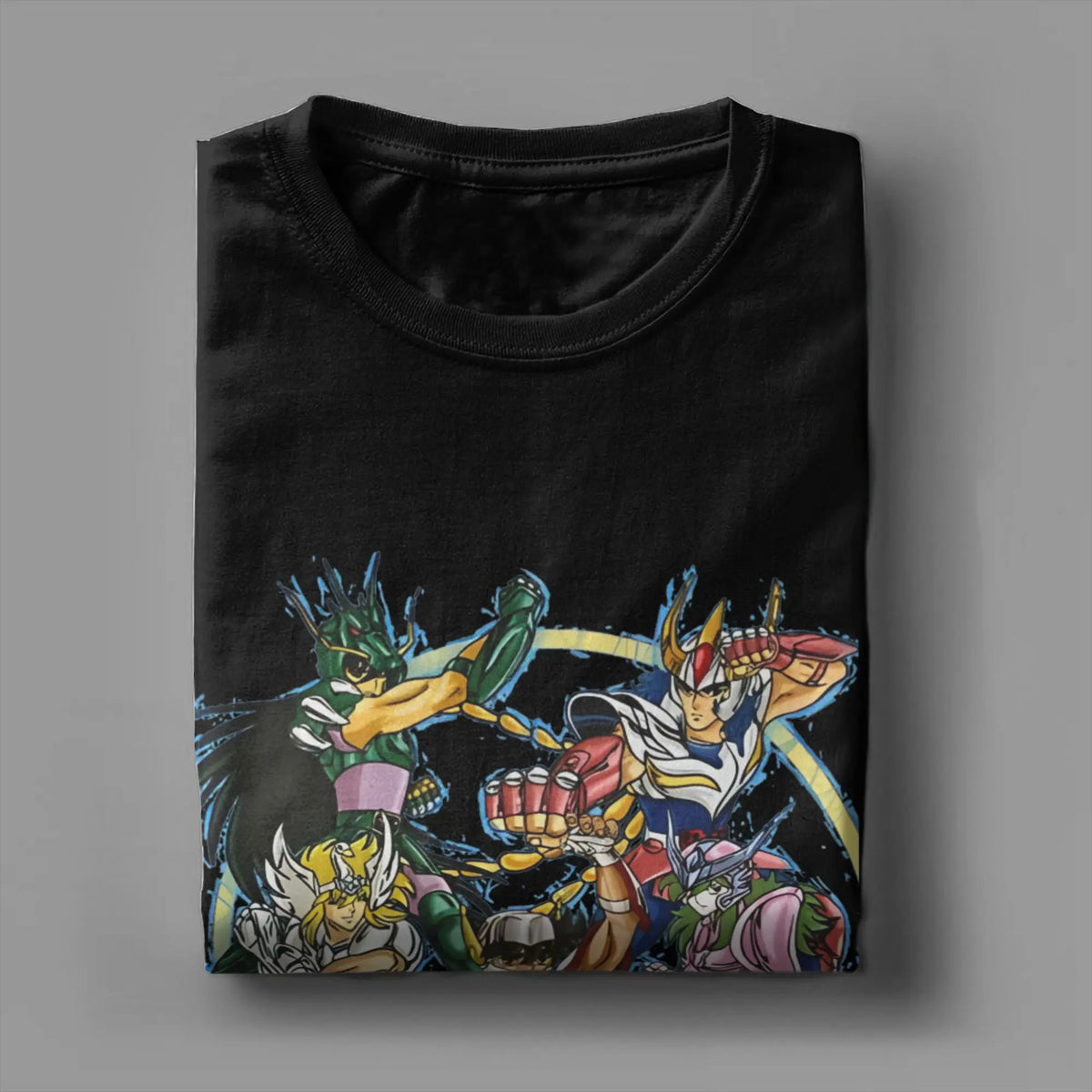 Knights of The Zodiac for Men Women T Shirt Anime Fashion Tee Shirt Short Sleeve Round Neck T-Shirt Cotton Gift Idea Clothes