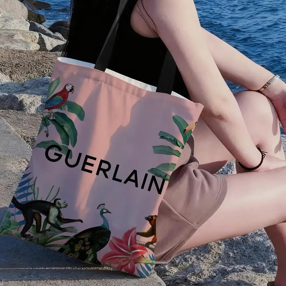 G-GuerlainS BRAND Storage Bags Large Capacity Canvas Bag For Female Students To Hold Books Tote Mommy Bag