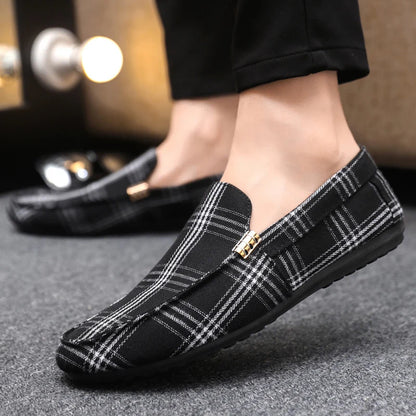 Classic Design Loafers Men Summer Slip-on Men's Casual Shoes Breathable Flat Shoes Comfy Non-slip Driving Shoes Man Moccasins