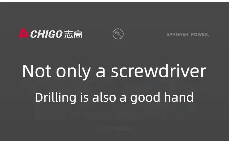 CHIGO Brushless Electric Drill Cordless Knockable Driller Driver 80N.m 18V Screwdriver Li-ion Battery Electric Power Tools