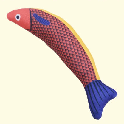 Cat Toys Saury Fish Crinkle Sound Plush Peyt Toys Interactive Cat Kicker Toy Teeth Grinding Cat Kitten Catnip Toys
