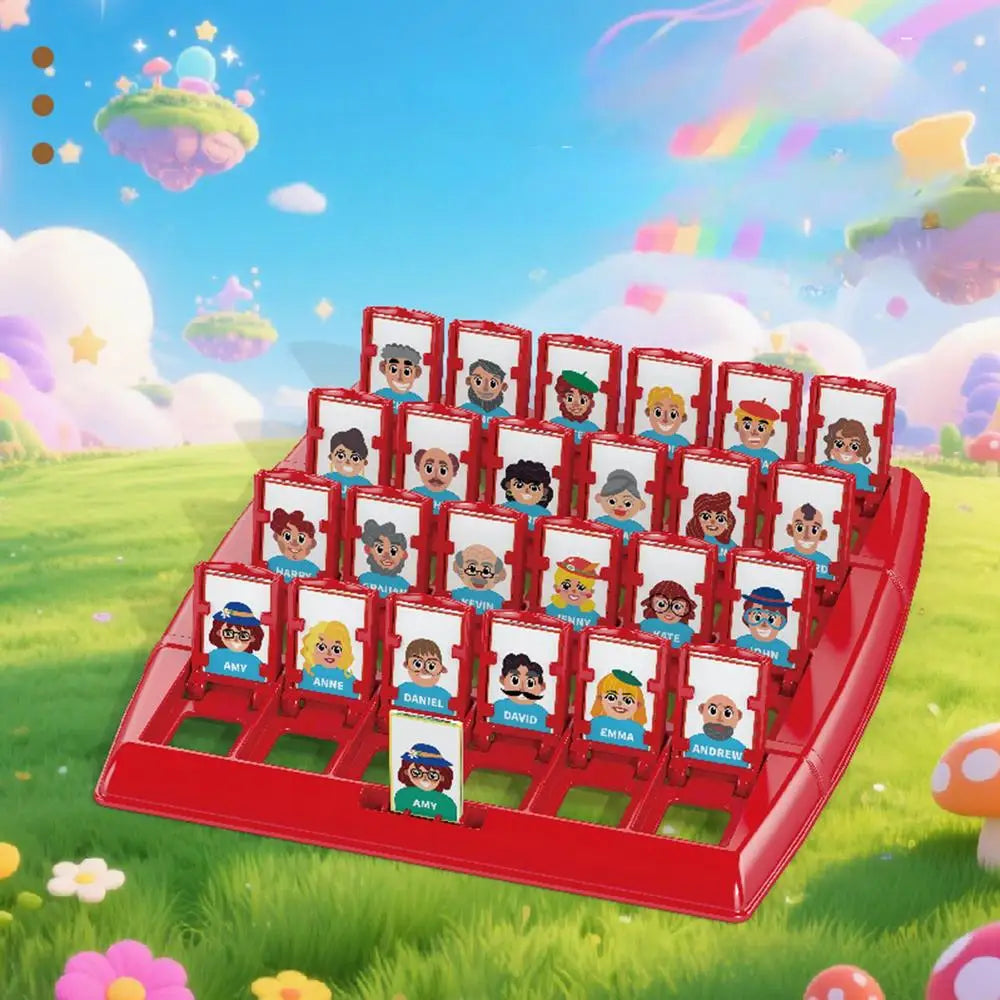 Guesses Who I Am Board Game Memory Logic Card Board Game Educational Guessing Board Toy for Family Party Gathering