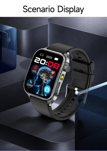 2026New Laser Therapy Care SmartWatch ECG Health Monitor Blood Lipids Uric Acid Heart Rate Tracking Fitness Smartwatch Men Women