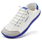 HOBIBEAR Wide Toe Barefoot Shoes for Unisex Minimalist Canvas Sneakers Lightweight Adjustable Slip On Walking Shoes