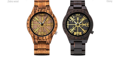 BOBO BIRD Wood Watches Relogio Masculino Watch for Men Viking Warriors Symbol Relojes Para Hombre часы мужские Logo Custom