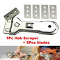 1PC Scraper Cleaner With 5pcs Spare Blades Or 10 Blades, Durable Glass Ceramic Hob Remover Oven Cooker Cleaning Tool with Blade