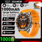 LIGE Nowy wojskowy do T-Rex 3 Ultra Smart Watch Bateria 1000 mAh Wodoodporny IP68 Kompas Latarka Sportowy monitor Smartwatch Mężczyźni