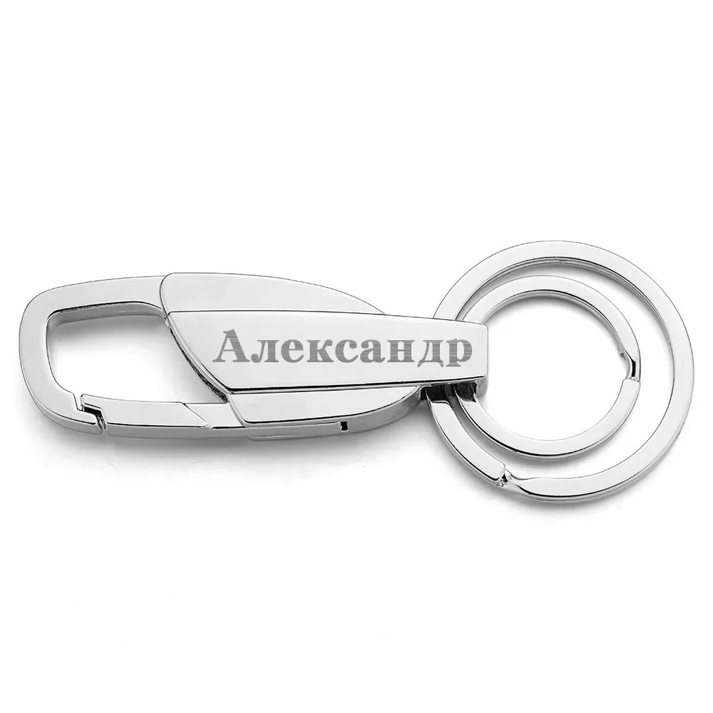 Custom Lettering Keychains Keyrings Metal Engrave Name Customized Logo Key Chain For Car Women Men gift K372