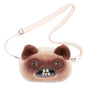 Fuggler Original ALLEY CATS Plush Bag Big Head Ugly Tooth Monster Crossbody Furry Funk Purse Backpack Wallet Storage BagGift