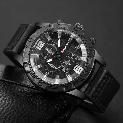 1/5PCS Men Fashion Sports Leather Strap Wristwatch Business Arabic Numeral Dial Quartz Watches Reloj Mujer（Without Box）