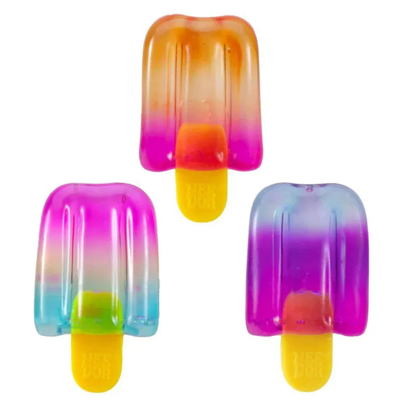 Schylling Needoh Nice Cube Sensory  Nice-Sicle Stress Relief Squishy Cube Anti-Anxiety Squeeze Object For Focus ADHD Population