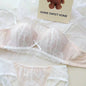 YEMOMO French Style Lace Half Cup Bra Set Wireless Push Up Boost Bust Lift Anti Sagging Elegant Comfortable Lingerie Set Ladies