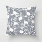 European Gray Pillowcase Geometric Pillow Cover Sofa Cushion Cover Garden Throw Pillows Hotel Outdoor Cushions car Chair 45X45cm