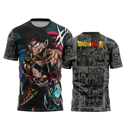 Summer 2026 Dragon Ball Vegeta "Super Saiya God" Comic Themed 3D Print Breathable Quick Drying T-shirt Adult Parent Top