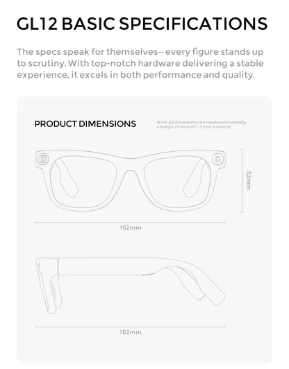 2026 Smart AI Glasses Mini Camera 800W 4K Photo Video Record OpenAI AI Translation Bluetooth Call Music Multifunction Glasses