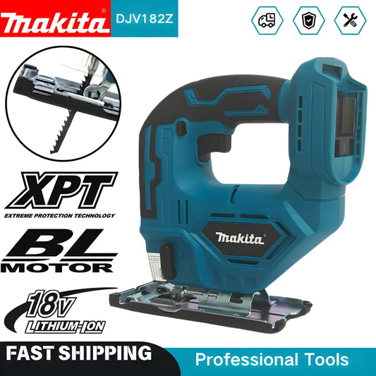 Makita DJV182Z 18V Cordless Barrel Handle Jigsaw Electric Saw with Saw Blade Tool - No Battery Or Charger Included