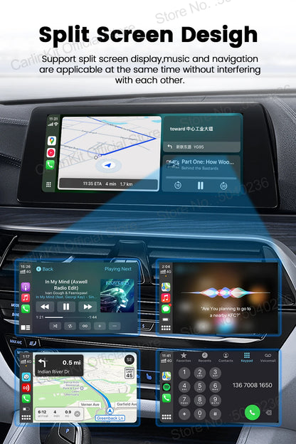 Mini 5 Pro CarlinKit 5.0 Wireless CarPlay Dongle Wireless Android Auto Adapter AI Smart Box Car Intelligent Systems For OEM Car