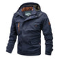 2025 New Men's Sports Jacket Thin Outdoor Quick Dry Loose Multi-Pocket Outerwear Waterproof Windproof Casual Spring Autumn Coat