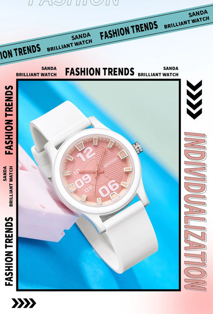 SANDA 3252 Fashion Simple Student Quartz Watch Popular Style Waterproof Suitable For sports And Life And It Is a Gift For Friend