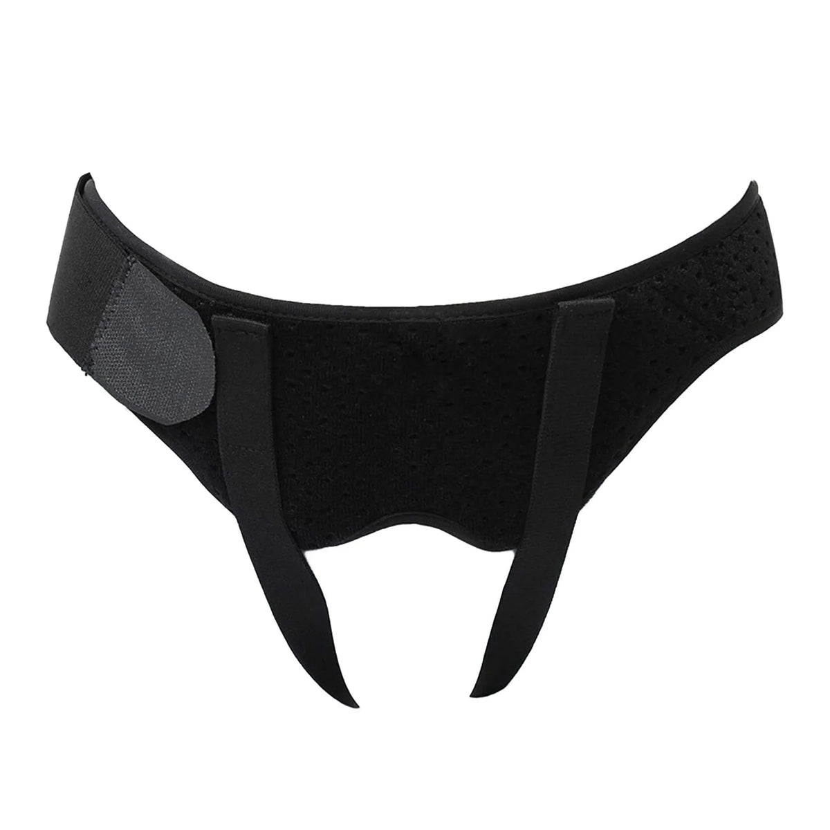 Intestinal Hernia Fixing Belt Nylon Fabric Good Support Breathable PU Foam Pad Black Men Inguinal Hernia Band for Body Care