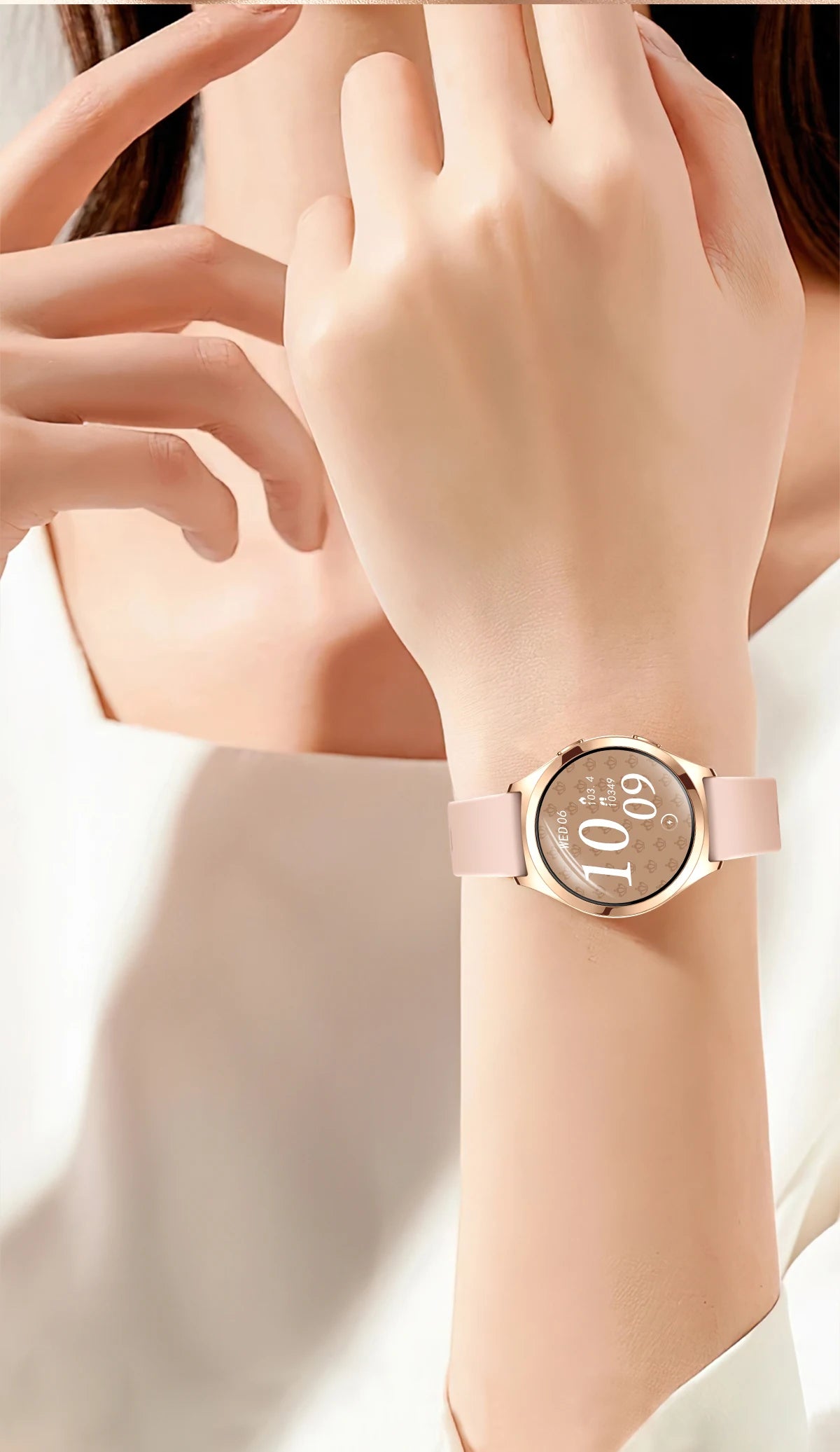 LIGE Luxury Smart Watch For Woman 1.27" Bluetooth Call Custom Dial Women's Bracelet Sports Health Monitor Smartwatch Ladies Gift