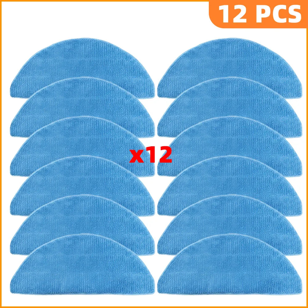 Compatible For iLife A30 Pro Robot Vacuum Cleaner Replacement Parts Kit Main Brush Side Brush HEPA Filter Mop Cloth Dust Bag