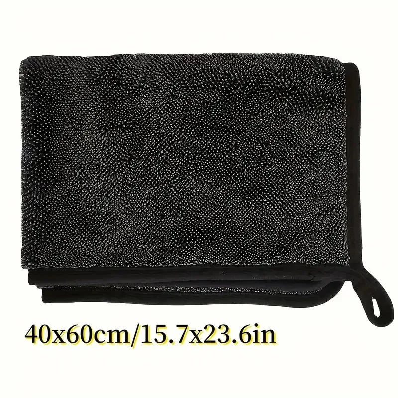 3pc Ultra-Absorbent Microfiber Cleaning Cloth - Soft, Durable & Quick-Dry Towel for Cars, Home, and Bathroom Use