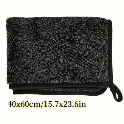 3pc Ultra-Absorbent Microfiber Cleaning Cloth - Soft, Durable & Quick-Dry Towel for Cars, Home, and Bathroom Use