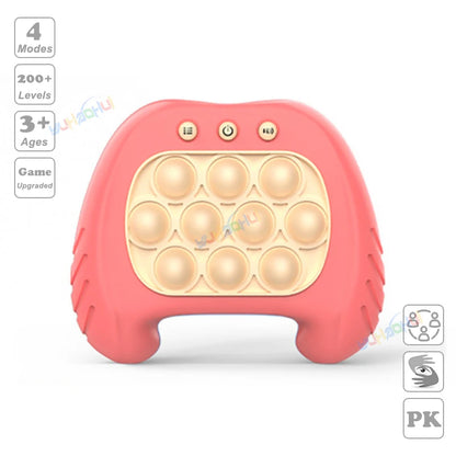 Electronic Pop Light Up Game Handle Toys for Children Adults Fidget Anti Stress Relief Toys Chases Light Game Console Xmas Gifts