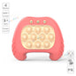 Electronic Pop Light Up Game Handle Toys for Children Adults Fidget Anti Stress Relief Toys Chases Light Game Console Xmas Gifts