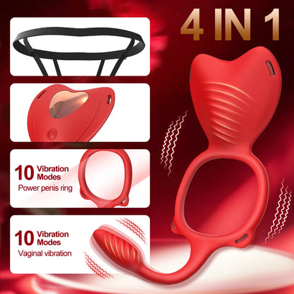 Wearable Panty Vibrator Female 10 Vibration with Wireless Control Vibrating Penis Ring Clitoral Stimulator Adult Sexy Toys
