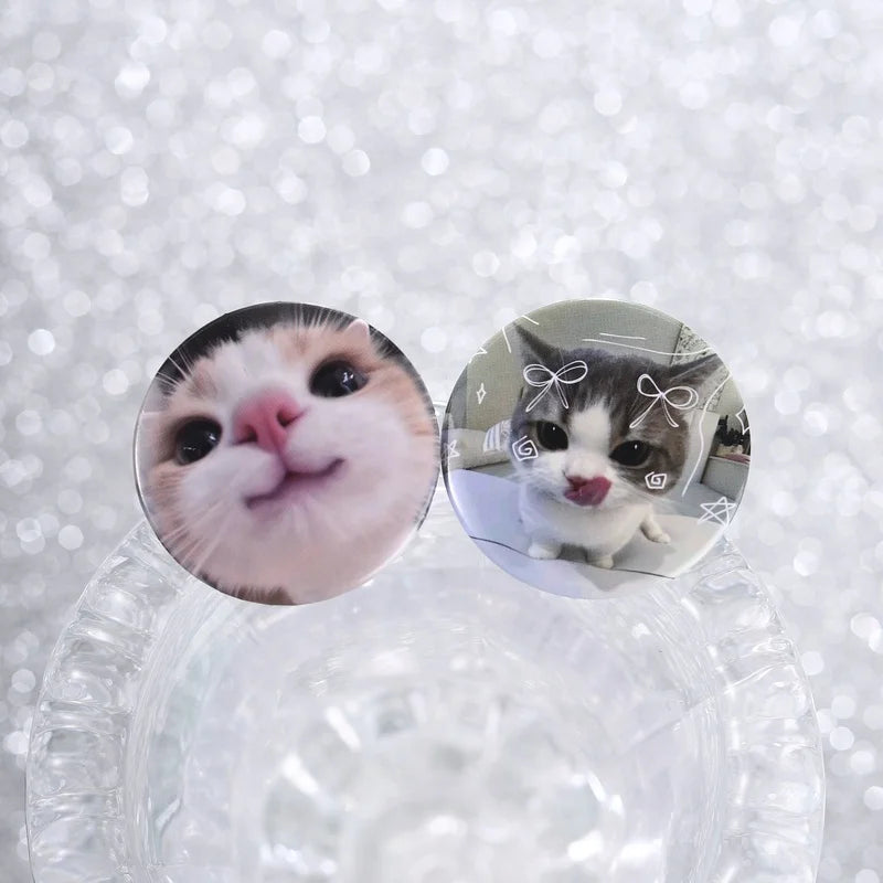 Funny Tinplate Pins Set Cats Dog Memes Dreamy Stars Collection Brooches Sweet Strawberry Musicial Note Badges Jewelry Gift