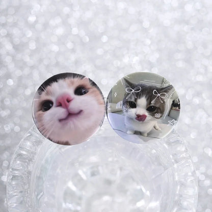 Funny Tinplate Pins Set Cats Dog Memes Dreamy Stars Collection Brooches Sweet Strawberry Musicial Note Badges Jewelry Gift