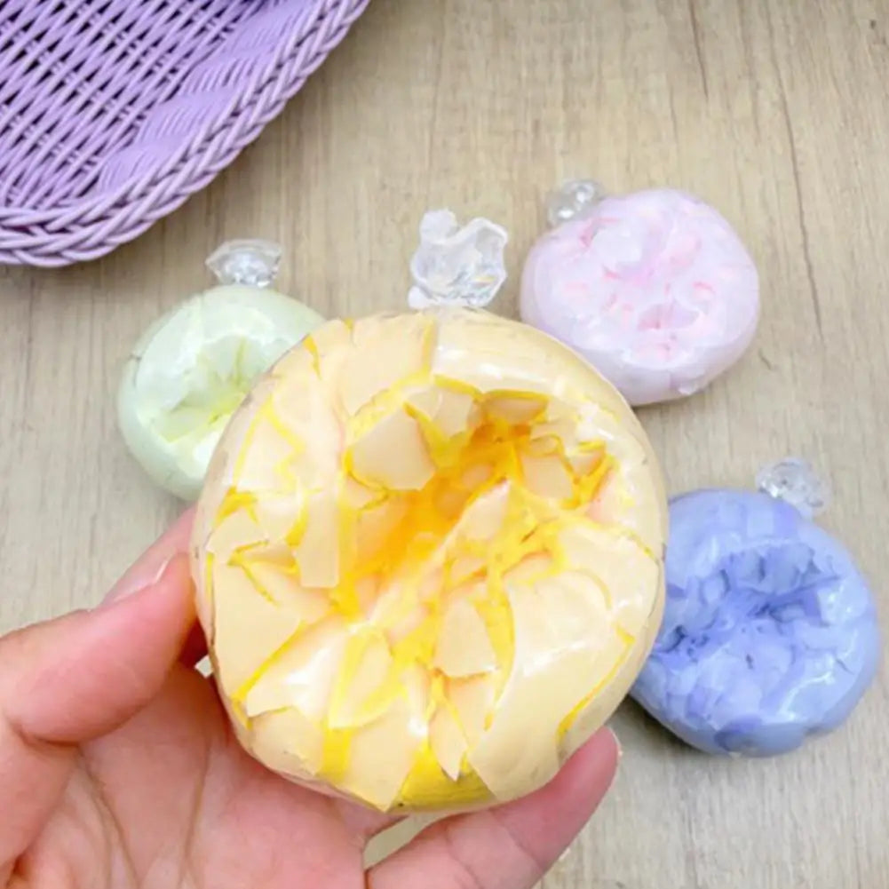 1pc High-end Matcha Mint Chocolate Handmade Ball Anti Stress Sensory Fidget Toy Cracking Wax Ball Soft Decompression Toys Gift