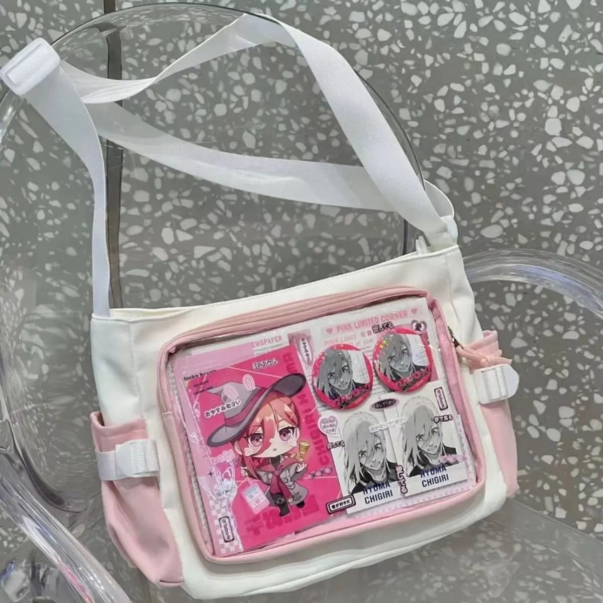 Daily Versatile Y2k Ulzzang Ita Bag One Shoulder Class Crossbody School Bag Harajuku Girls' Large Capacity Casual Itabag