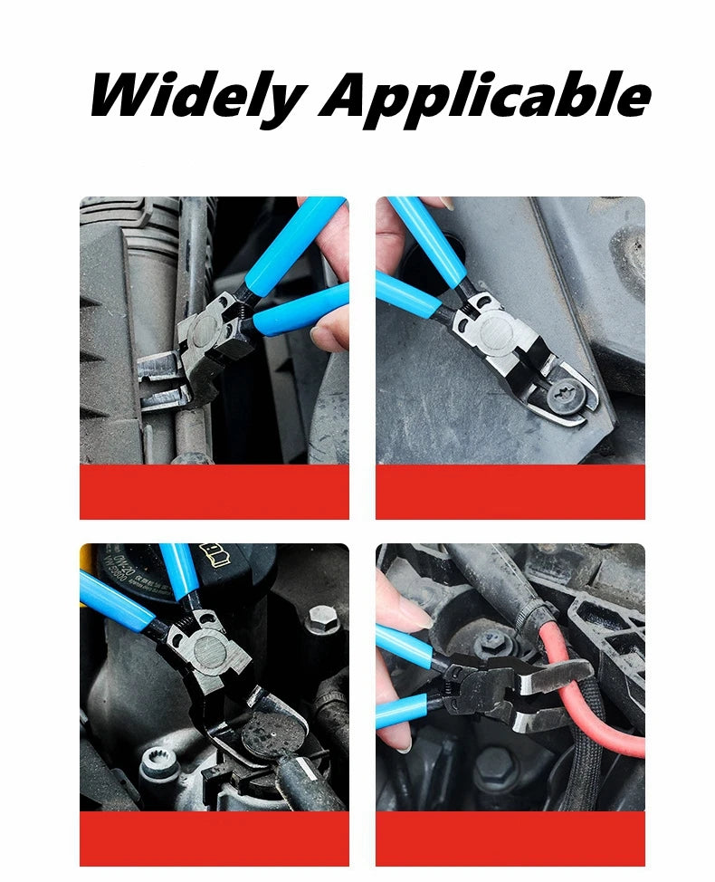 Multifunctional Car Clip Pliers Diagonal Pliers Car Rivet Tightening Pliers Wire Stripping Plier Staple Screwdriver Removal Tool