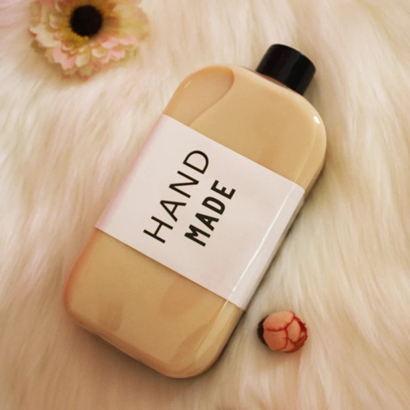 400mL Plastic Beverage Bottles Durable Water Containers with Secure Lids for Drinking Storage