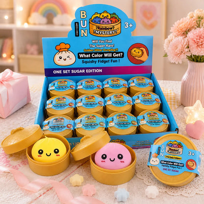 Rainbow Oversized Dumpling Squishies Soft Slow Rebound Sensory Squeeze Toy Relief Anxiety Fidget Stress Ball for ADHD Autism