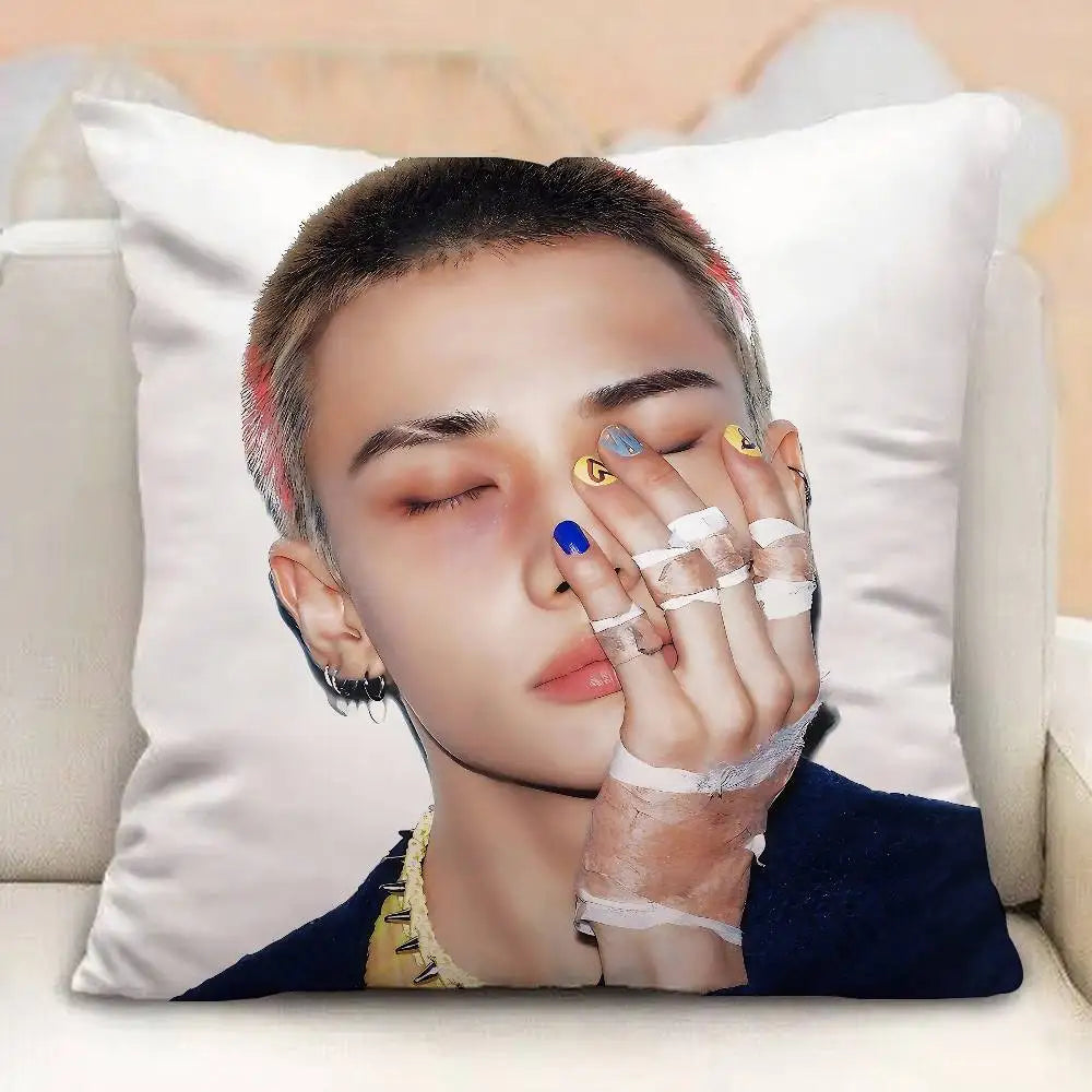 Korean Idol H-Hwang-H-Hyunjin-s Pillow Case Pillowcases Home Decor Living Room Decor Cushion Covers
