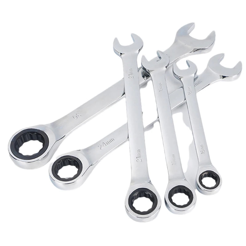 Ratchet Metric Wrenches Torque Universal Spanners for Car Repair Hand Tools l key tool set