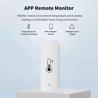 Tuya Zigbee WiFi Smart Temperature And Humidity Sensor Battery Powered ZigBee Smart Home Security Work With Alexa Google Home