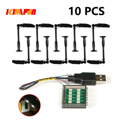 10PCS 0.8mm Pin RGB LED For LEGO Building Blocks USB Lamp DIY Street Light City Electric Decorate 1X1 Brick Compatible All Brand